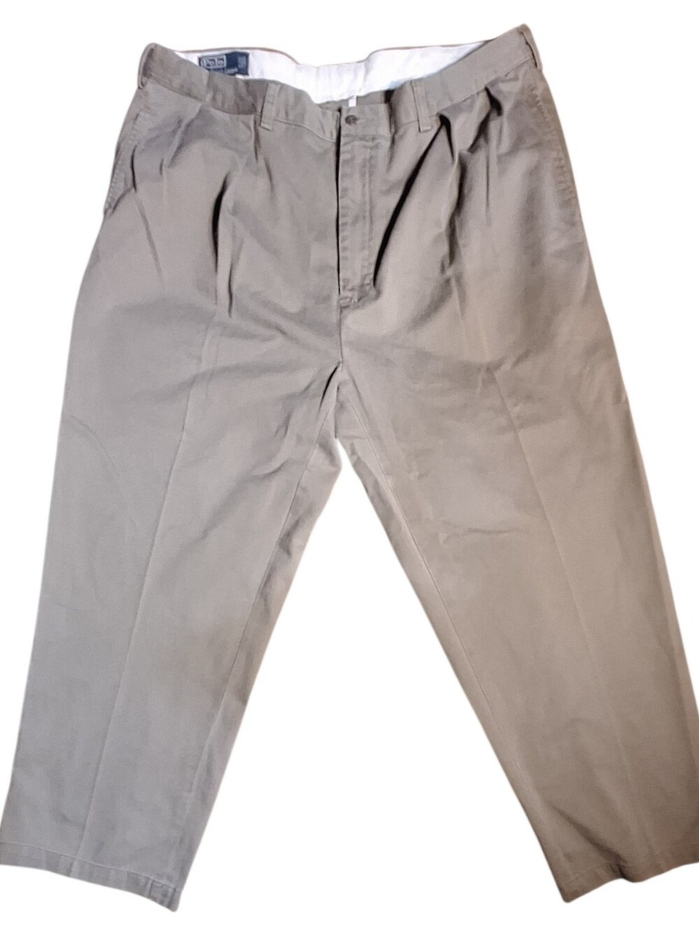 Vintage Polo Ralph Lauren Andrew Pant Chinos Olive Green Pleated 38x30 90s Mens